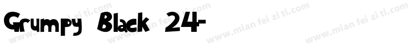 Grumpy Black 24字体转换